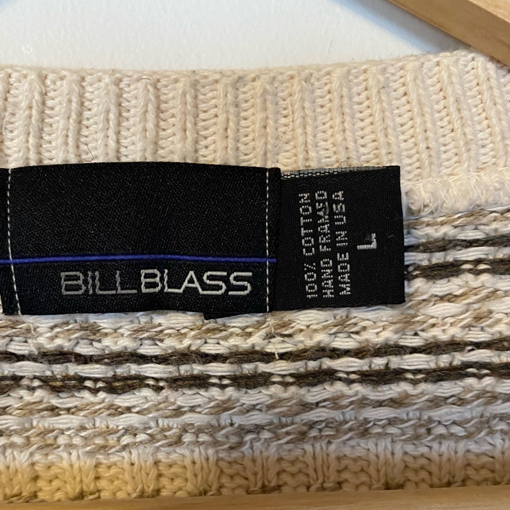 Bill Blass Mensware Retro Vintage Sweater Cotton - Picture 2 of 5